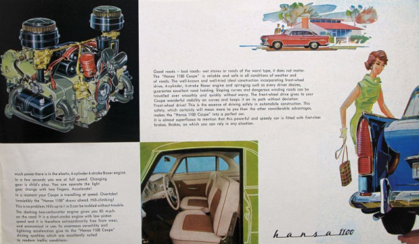 Goliath Hansa 1100 Coupe Modelprogram 1957 Carbrochure (10019)